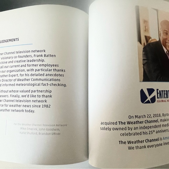 NEVER RELEASED New Hardcover Book The Weather Channel ‘Essential in Every Storm’ - Picture 3 of 4